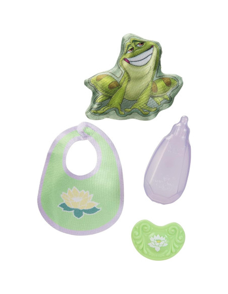 Muñeca Bebé Tiana Deluxe Disney con Transportador y Amigo