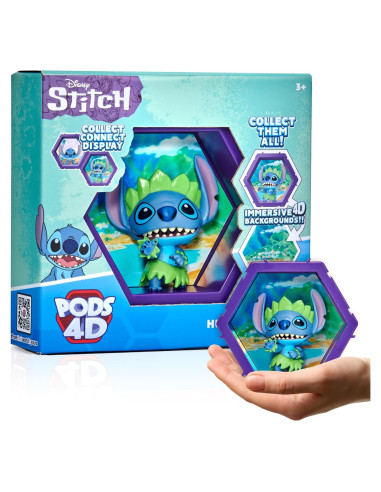 Figura Coleccionable 4D Hula Stitch WOW! - Bobblehead Disney