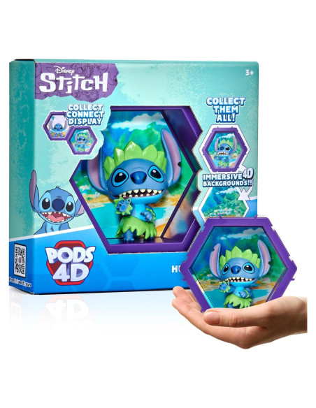 Figura Coleccionable 4D Hula Stitch WOW! - Bobblehead Disney