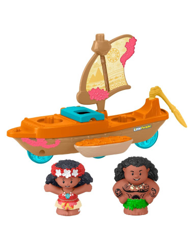 Barco de Juguete Fisher-Price Little People Moana y Maui