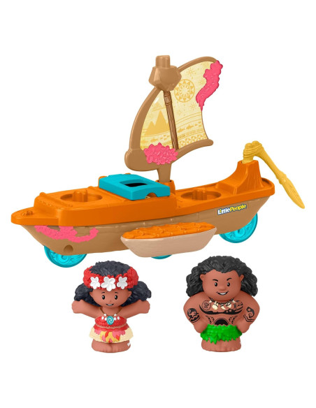Barco de Juguete Fisher-Price Little People Moana y Maui