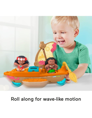 Barco de Juguete Fisher-Price Little People Moana y Maui