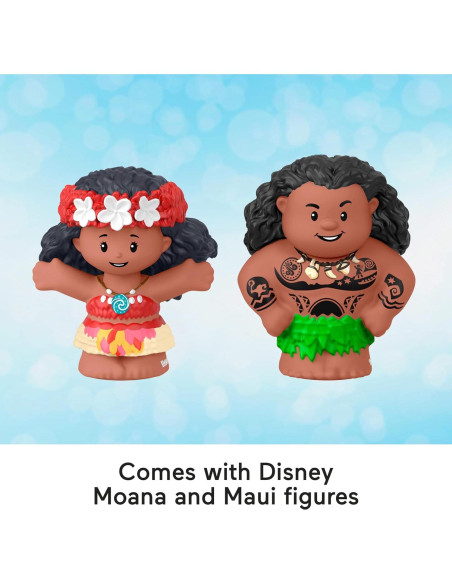 Barco de Juguete Fisher-Price Little People Moana y Maui