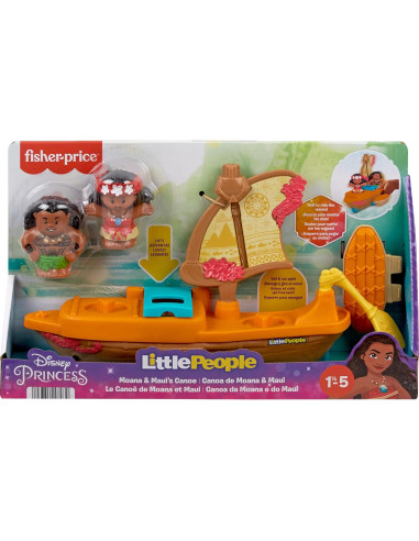 Barco de Juguete Fisher-Price Little People Moana y Maui