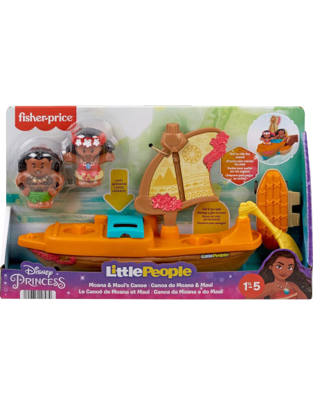 Barco de Juguete Fisher-Price Little People Moana y Maui