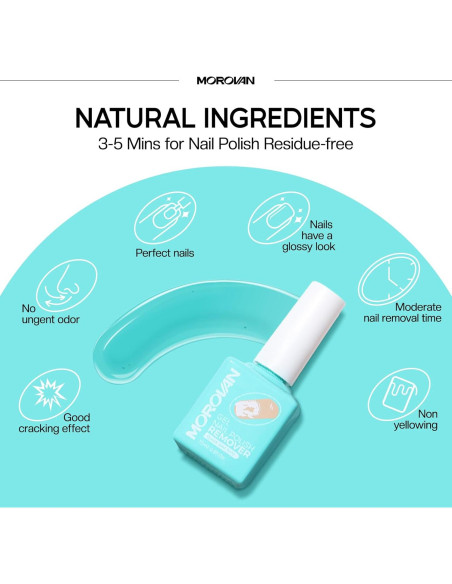 Removedor de Esmalte de Uñas en Gel Morovan - Rápido y Efectivo