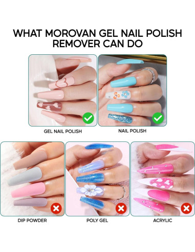 Removedor de Esmalte de Uñas en Gel Morovan - Rápido y Efectivo