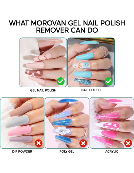 Removedor de Esmalte de Uñas en Gel Morovan - Rápido y Efectivo