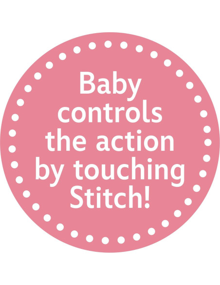 Juguete de Peluche Interactivo Disney Stitch 25.4 cm para Gatear