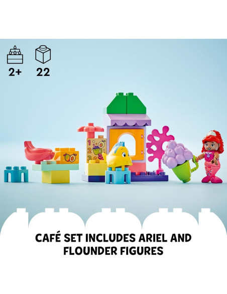LEGO DUPLO Puesto de Café de Ariel y Flounder 24 Piezas