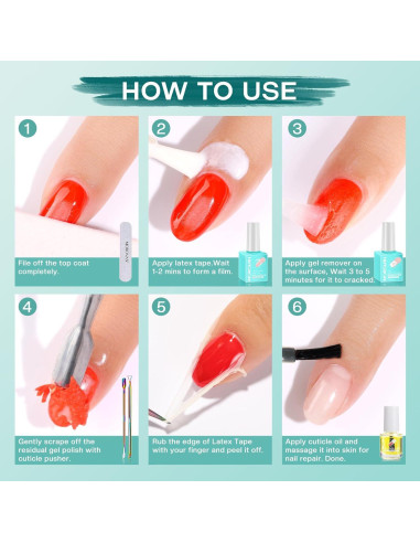 Removedor de Esmalte de Uñas en Gel Morovan - Rápido y Efectivo