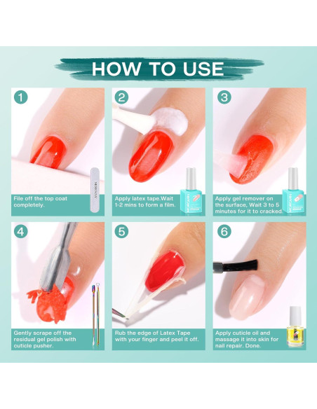 Removedor de Esmalte de Uñas en Gel Morovan - Rápido y Efectivo