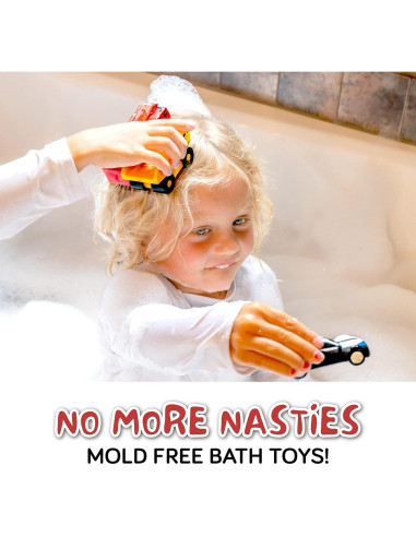 Juguetes de baño SplashEZ para bebés - Set de 3 coches flotantes