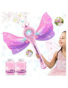 Varitas de Burbujas Britik Rosa con Luz LED y Música