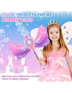 Varitas de Burbujas Britik Rosa con Luz LED y Música 2