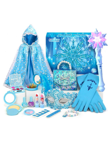 Kit de Maquillaje y Disfraz Golray para Niñas 3-8 Años