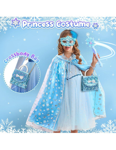 Kit de Maquillaje y Disfraz Golray para Niñas 3-8 Años