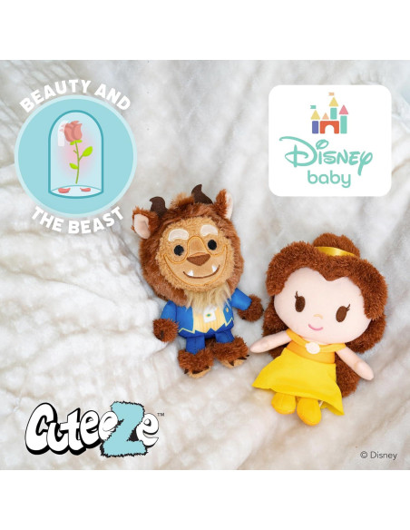 Peluches Disney Baby Cuteeze Belle y Bestia 15 cm - 2 Piezas