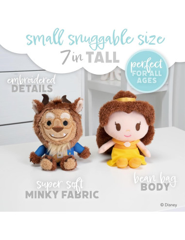 Peluches Disney Baby Cuteeze Belle y Bestia 15 cm - 2 Piezas
