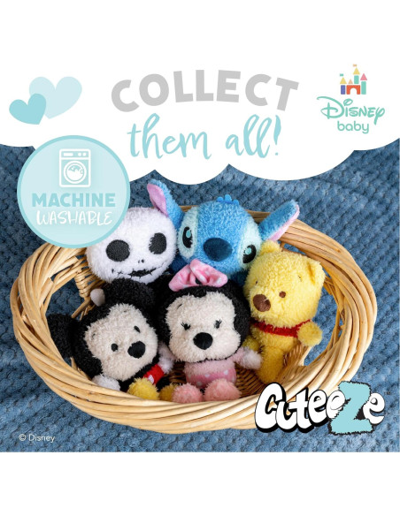 Peluches Disney Baby Cuteeze Belle y Bestia 15 cm - 2 Piezas