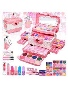Kit de Maquillaje para Niñas Mrabbitoo 57 Piezas Rosa