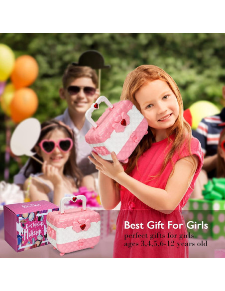 Kit de Maquillaje para Niñas Mrabbitoo 57 Piezas Rosa