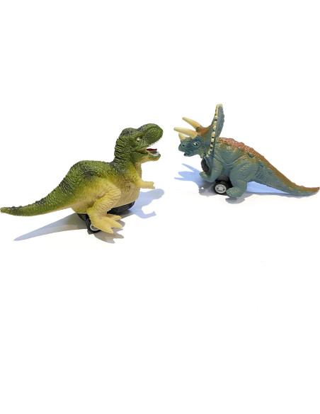 Paquete de 4 Huevos de Dinosaurio Jumbo con Coches Cherislpy