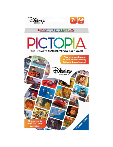 Juego de Cartas Pictopia Disney Ravensburger - Trivia Familiar