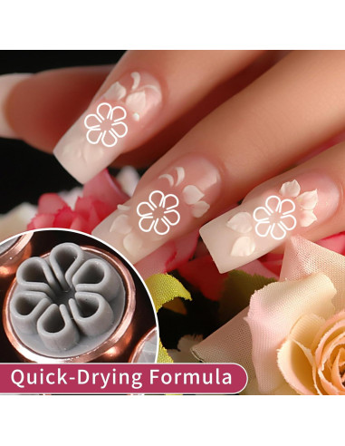 15 Bolígrafos de Estampado Floral METOOLS para Uñas DIY