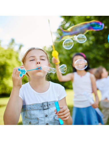24 Varitas de Burbuja Coloridas ASNUPA para Niños