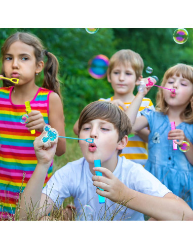 24 Varitas de Burbuja Coloridas ASNUPA para Niños
