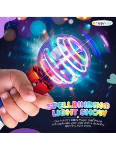 Varita Mágica LED Giratoria Happy Wholesale 19 cm - Juguete Sensorial 2