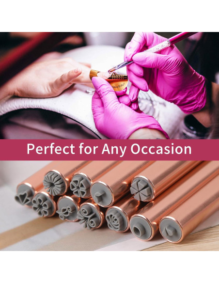 15 Bolígrafos de Estampado Floral METOOLS para Uñas DIY