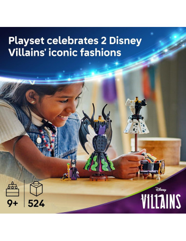 LEGO Vestidos de Malefica y Cruella de Vil 43262 - Juguete de Construcción para Niños 9+