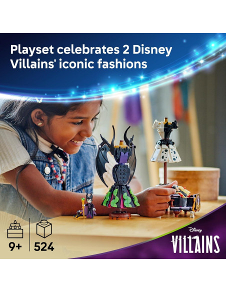LEGO Vestidos de Malefica y Cruella de Vil 43262 - Juguete de Construcción para Niños 9+