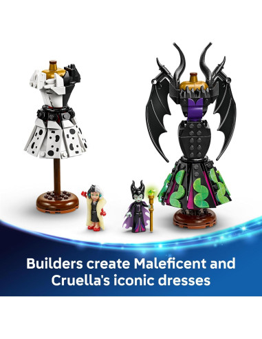 LEGO Vestidos de Malefica y Cruella de Vil 43262 - Juguete de Construcción para Niños 9+