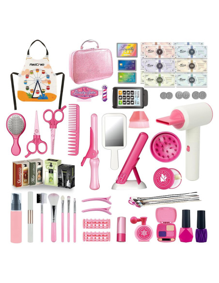 Set de Belleza RedCrab para Niñas - Kit de Maquillaje y Peluquería