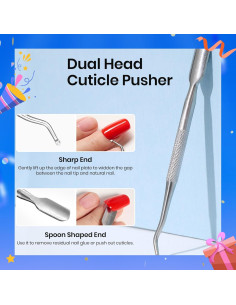 Removedor de Pegamento para Uñas Beetles 20ml con Empujador 2