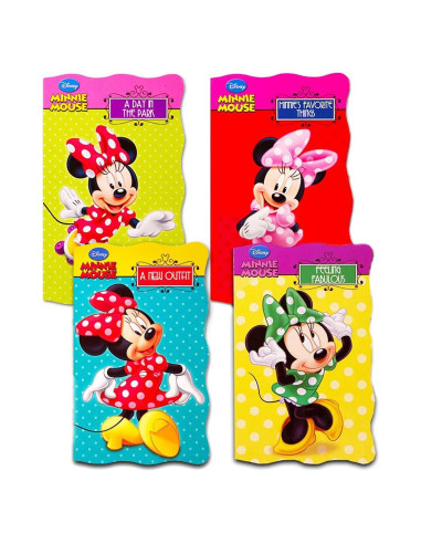 Conjunto de 4 Libros de Cartón Disney Minnie Mouse