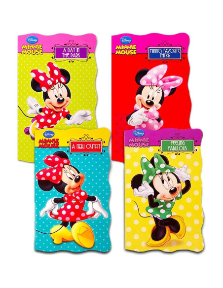 Conjunto de 4 Libros de Cartón Disney Minnie Mouse