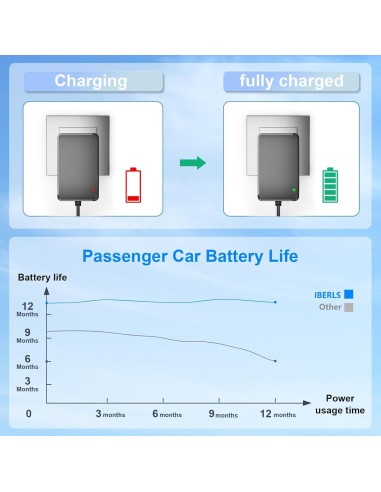 Cargador 24V IBERLS para coches eléctricos niños SUV