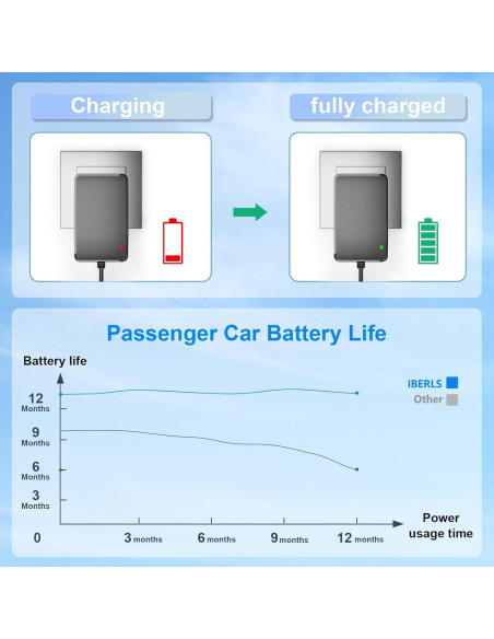 Cargador 24V IBERLS para coches eléctricos niños SUV