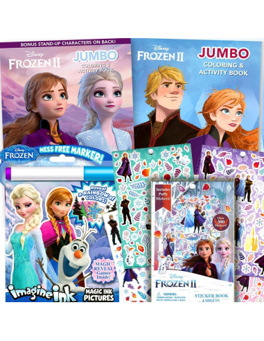 Set de Colorear Disney Frozen 2 - 2 Libros + Pegatinas