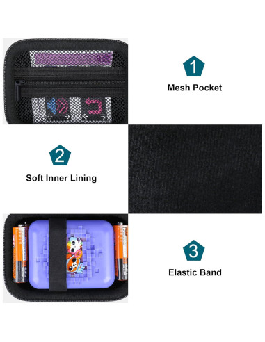 Funda rígida Canboc para Bitzee Disney - Almacenamiento Negro