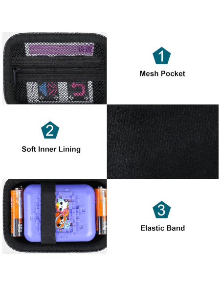 Funda rígida Canboc para Bitzee Disney - Almacenamiento Negro