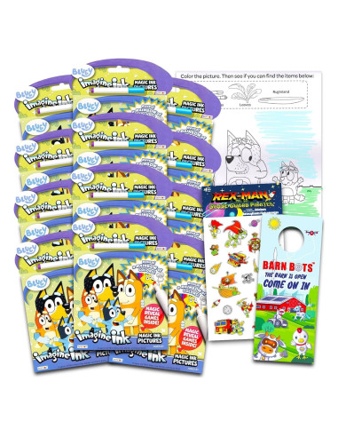 Conjunto de 12 Libros para Colorear Bluey Imagine Ink