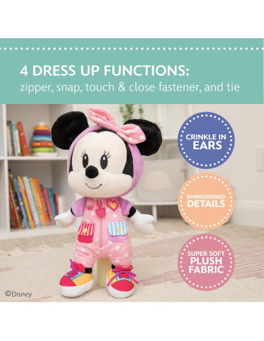 Muñeca de Peluche Disney Baby Minnie Mouse para Vestir