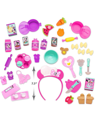 Conjunto de Cocina Bowtastic Minnie Mouse 50 Piezas Juguete