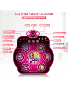 Alfombra de Baile Electrónica ANNKIE Multicolor 6 Botones 2