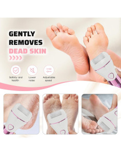 Removedor de Callos Eléctrico Ourcec Portátil 2 Velocidades IPX5 2